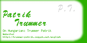 patrik trummer business card